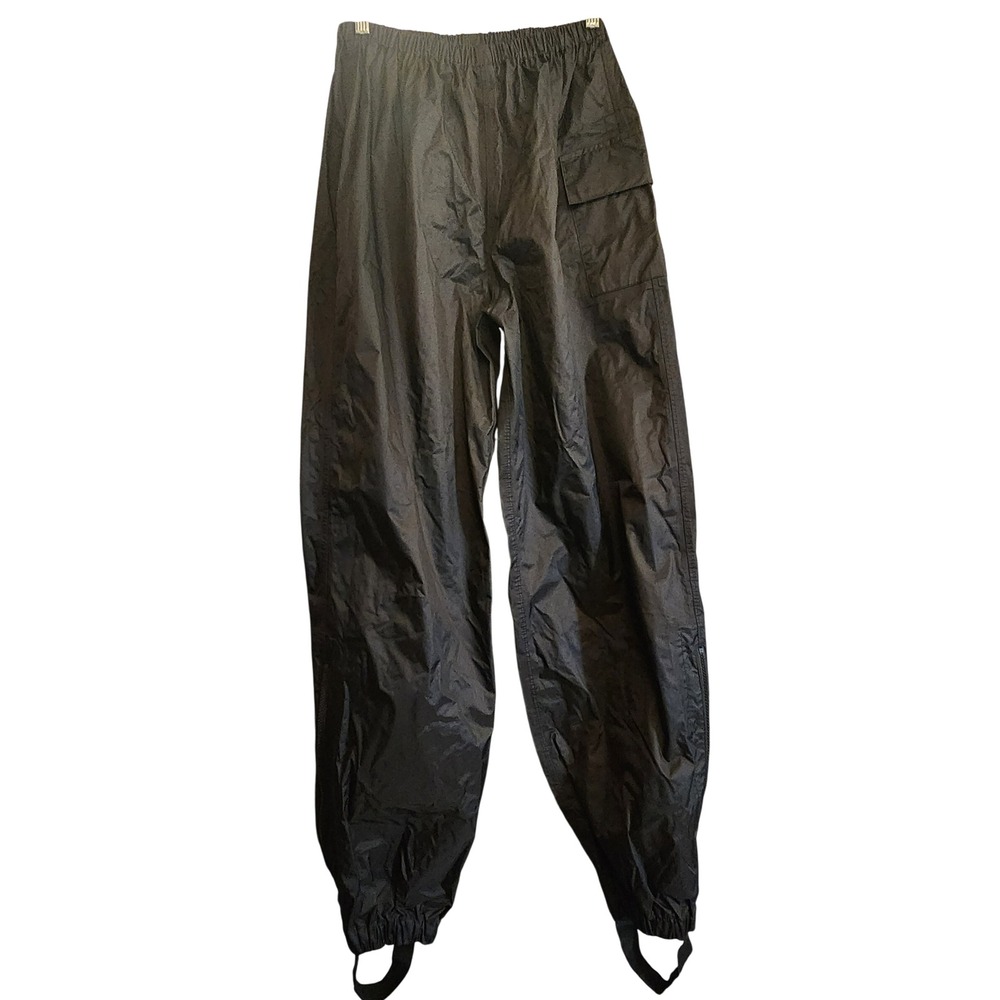 Firstgear Motorcycle Rain Pants Unisex Med Black Excellent Waterproof Moto Gear